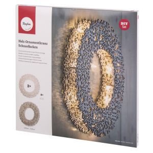 Wood.ornam.wreath,FSC Mix Credit, 35cm ø