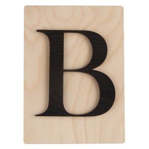 Holz Buchstabe B, FSC Mix Credit