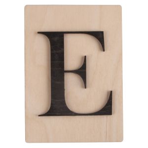 Holz Buchstabe E, FSC Mix Credit