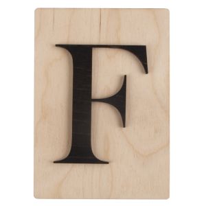 Holz Buchstabe F, FSC Mix Credit