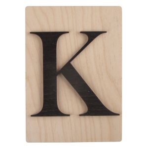 Holz Buchstabe K, FSC Mix Credit