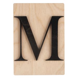 Holz Buchstabe M, FSC Mix Credit
