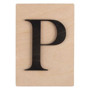 Holz Buchstabe P, FSC Mix Credit