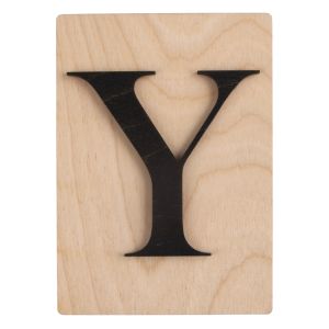 Wooden letter Y, FSC Mix Credit