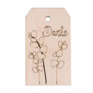 Wood tag  danke , FSC Mix Credit
