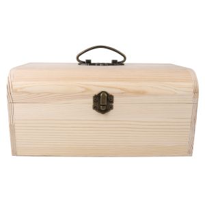 Holz Koffer mit Antikbeschlag, FSC 100%