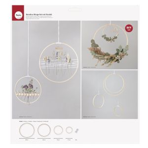 Bamboo ring set with Cord, 12-30cm ø