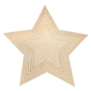 Holz Stern Set, FSC Mix Credit