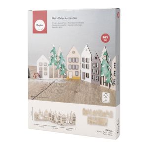 Wood decorative display, FSC Mix Credit
