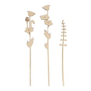 Holzstecker Mohn&Gras, FSC Mix Credit