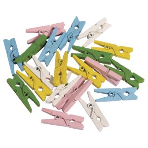 Mini wooden clothes pegs, FSC 100%