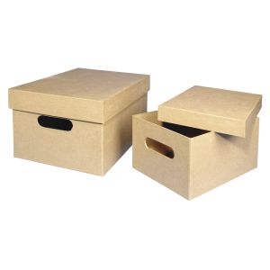 Pappmaché Sammelbox, FSC Recycled 100%