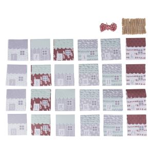 Paper folding houses 1-24,FSC Mix Credit