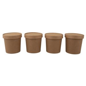 Bio Papp-Becher mit Deckel, 300ml
