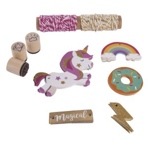 Set-Geschenkanhänger Unicorn