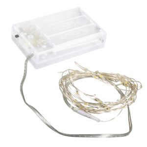 Mini LED string of lights w.wire/timer