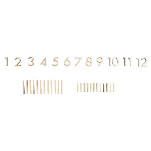Wooden numbers, FSC Mix Credit