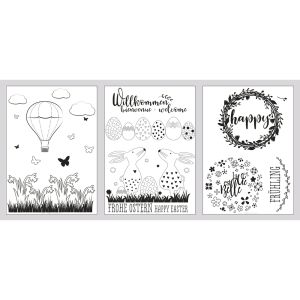 Window painting templates Spring&Easter