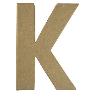 Pappmaché Buchstabe K FSC Recycled 100%
