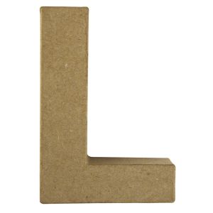 Pappmaché Buchstabe L FSC Recycled 100%