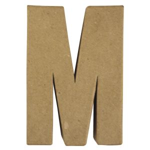 Pappmaché Buchstabe M FSC Recycled 100%
