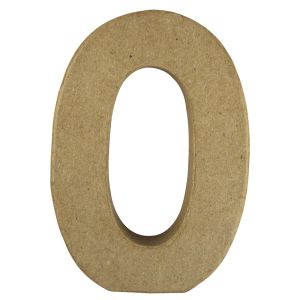 Pappmaché Buchstabe O FSC Recycled 100%