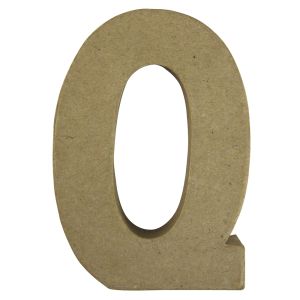 Pappmaché Buchstabe  Q FSC Recycled 100%