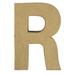 Pappmaché Buchstabe R, FSC Recycled 100%