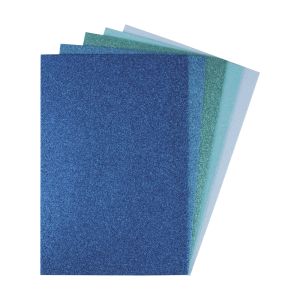 Foam rubber panels glitter, self-adhes.