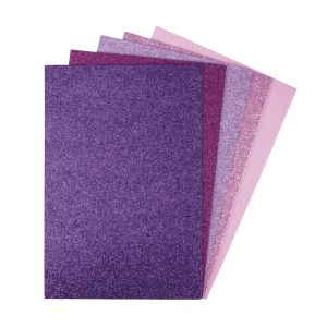 Foam rubber panels glitter, self-adhes.
