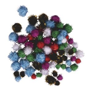 Metallic-Pompons