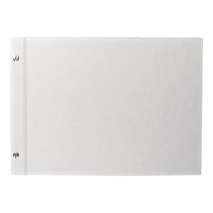 Album, screwed in white,landscape format