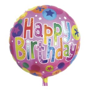Foil balloon Happy Birthday , 46cm ø