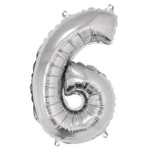 Folienballon Zahl 6
