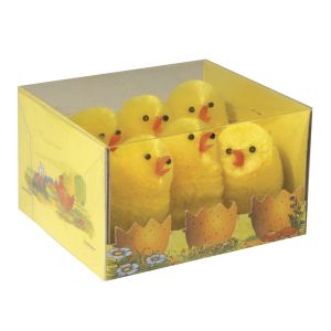 Chicks made of silk chenille