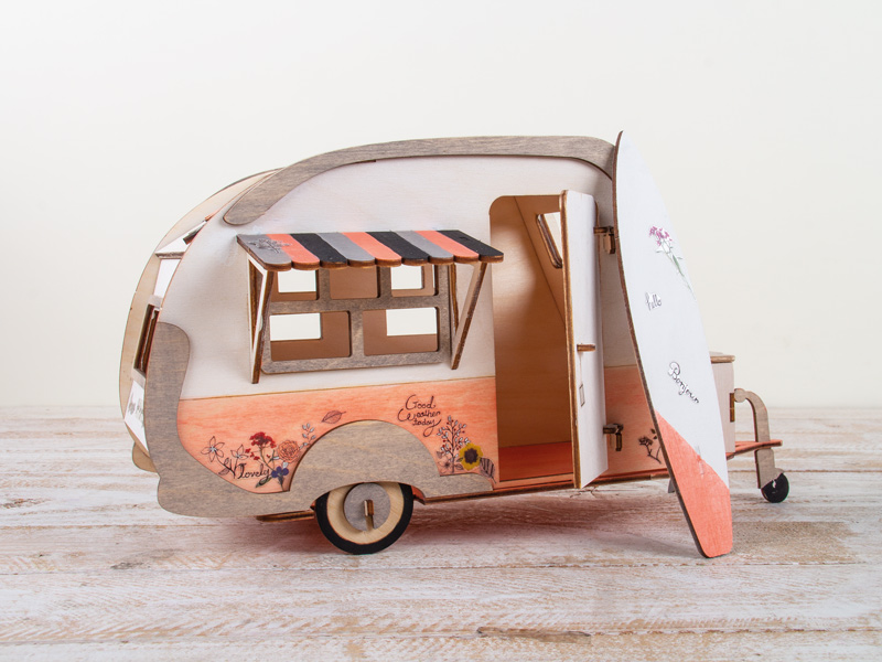 3D Wohnwagen