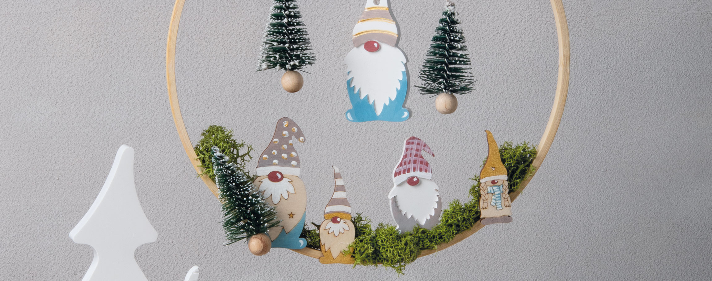 Bamboo ring with gnome forest