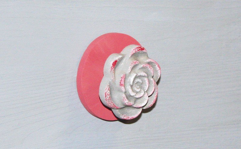 Kreativ-Beton Deko-Knauf Rose