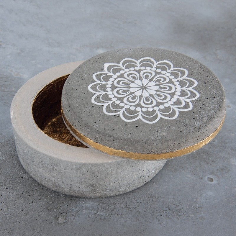 Beton-Schmuckdose 7,5 cm