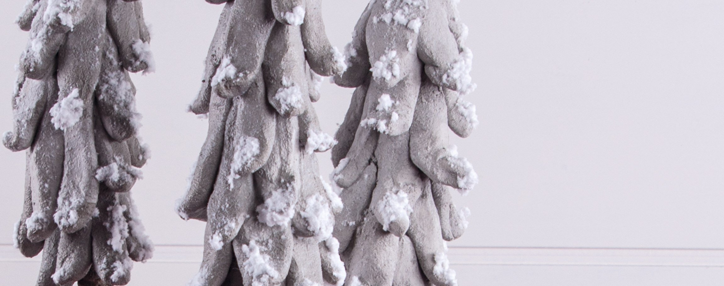 Cement fir-tree in a bag pedestal