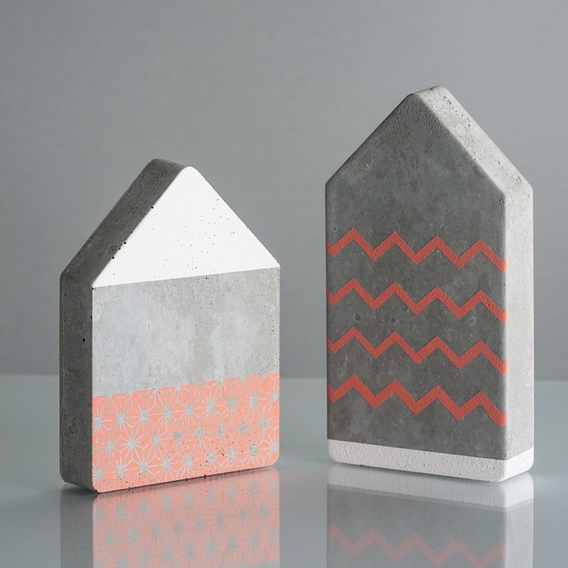 Set of cement-houses with Chalky Finish