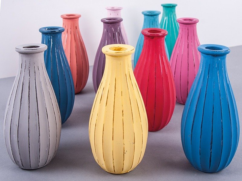 Bunte Glasvasen