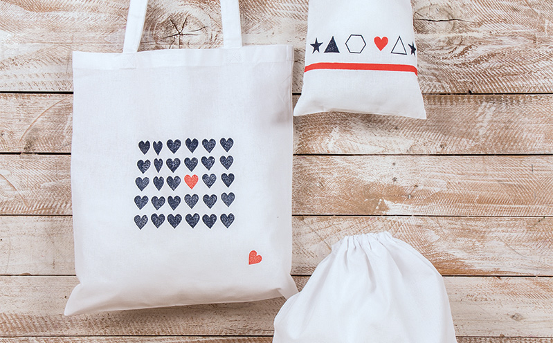 CANVAS - Baumwoll-Tasche Herzen