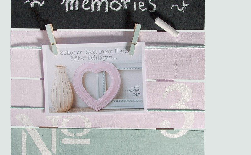 Chalky Finish Board rosa/mintgrün