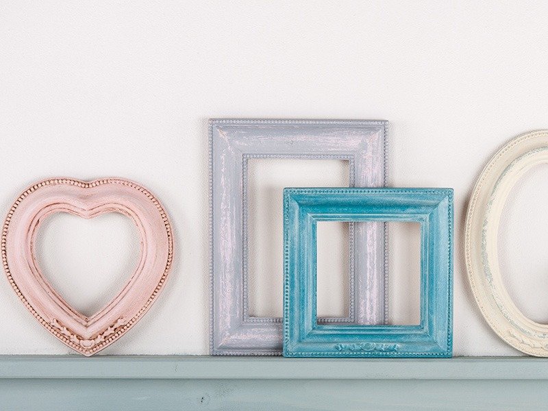 Chalky Finish Deco frames