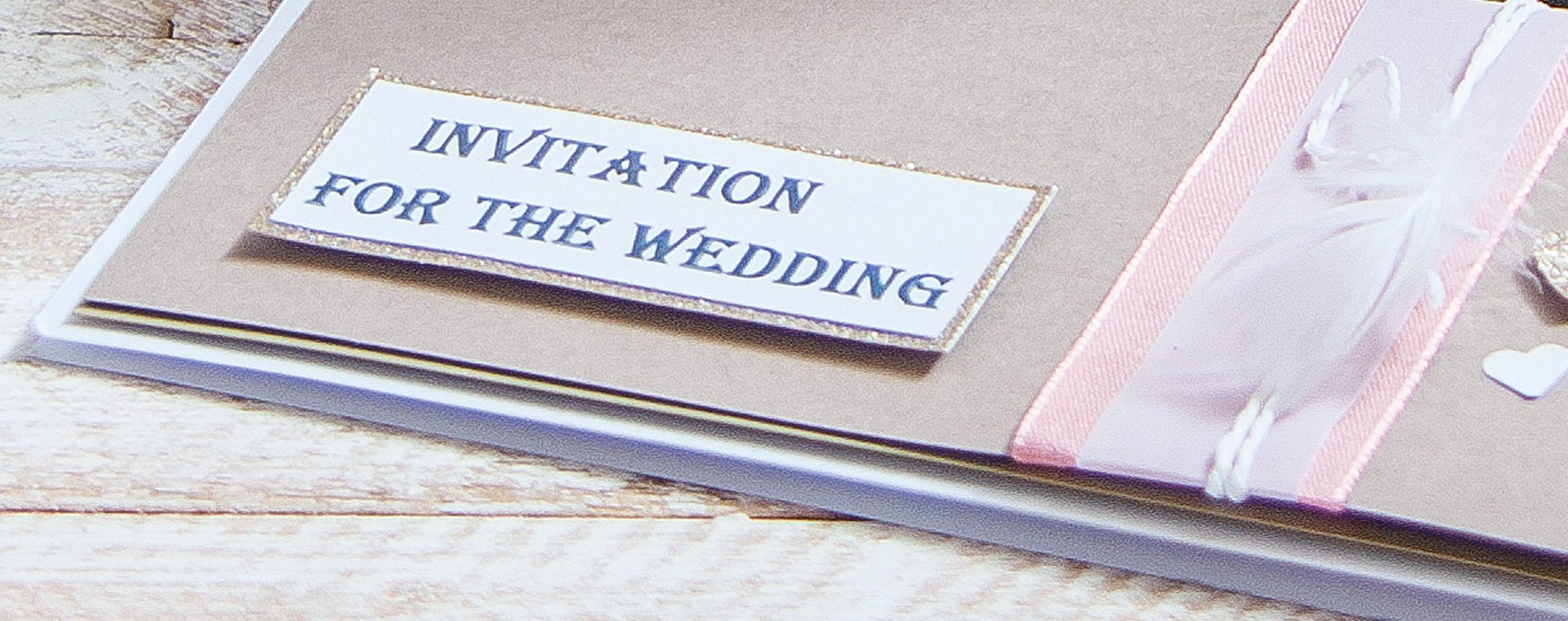 Invitation card for the wedding