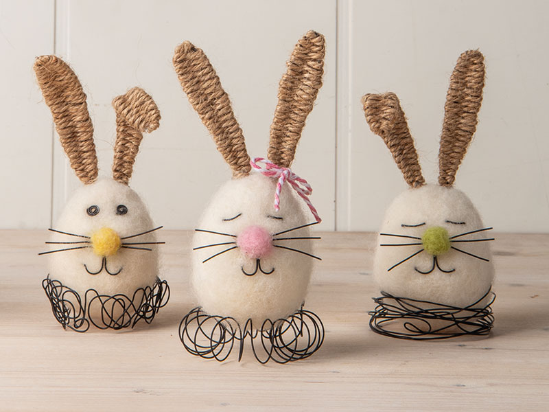Gefilzte Osterhasen