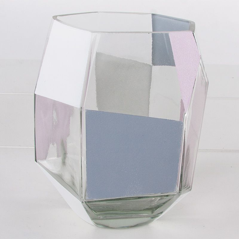 Glass vase with Chalky Finish
