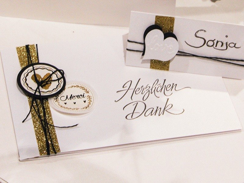 Wedding card „Herzlichen Dank“