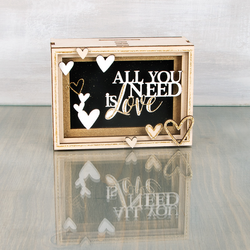 Holz-Geschenkbox „Love“